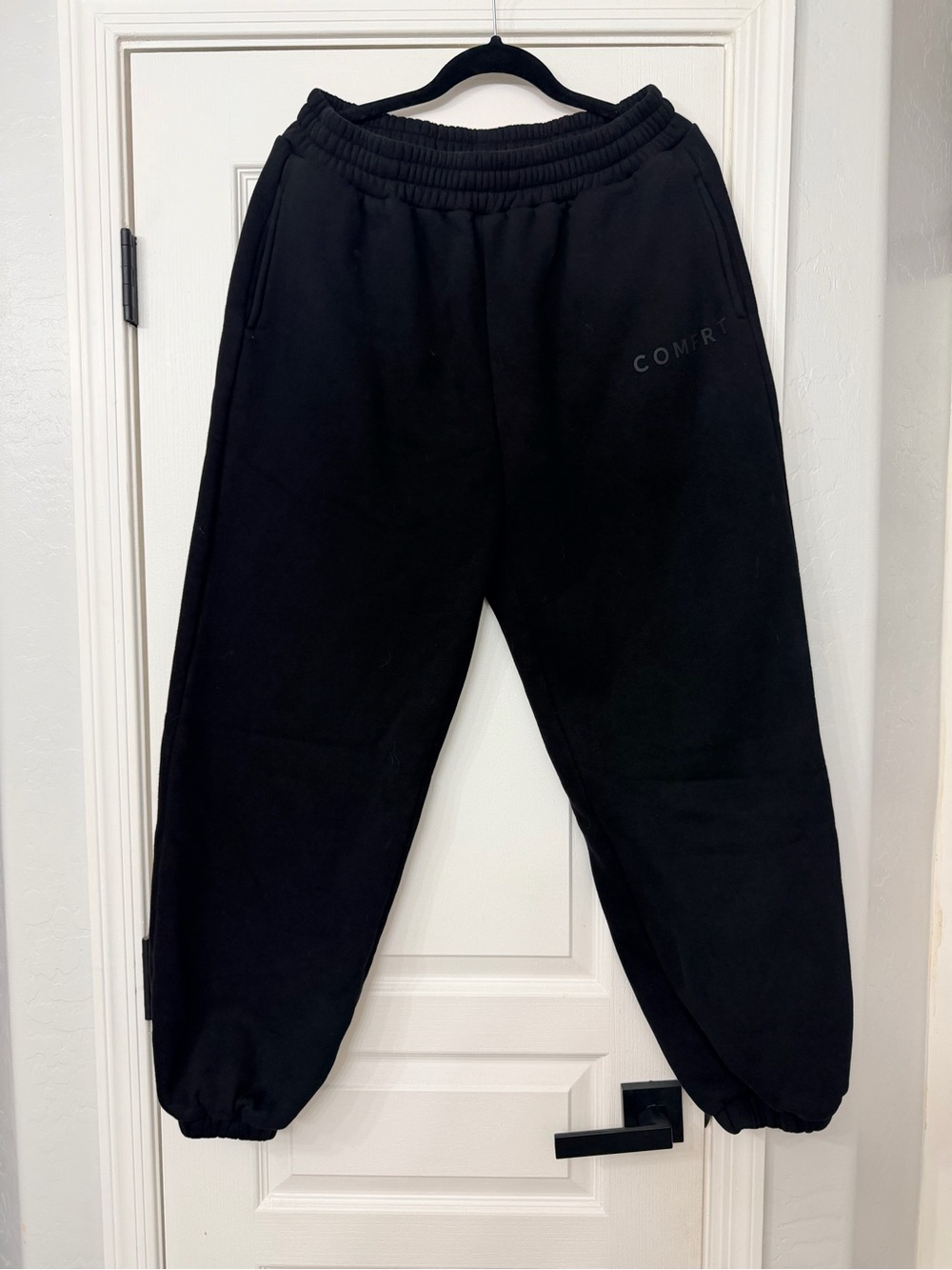 Comfrt Black Jogger Sweatpants
